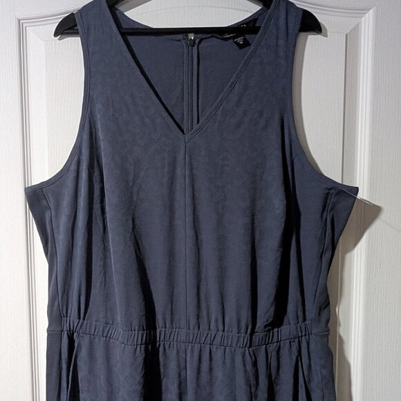 NEW! Athleta | Brooklyn Textured Jumpsuit Jacquard Leopard Medieval Violet - Picture 9 of 14